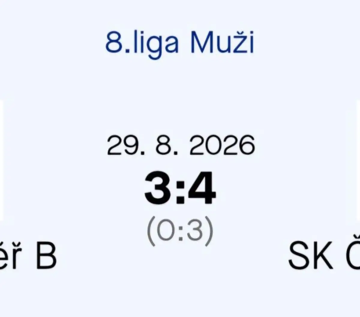 Šťastné vítězství béčka v Jaroměři