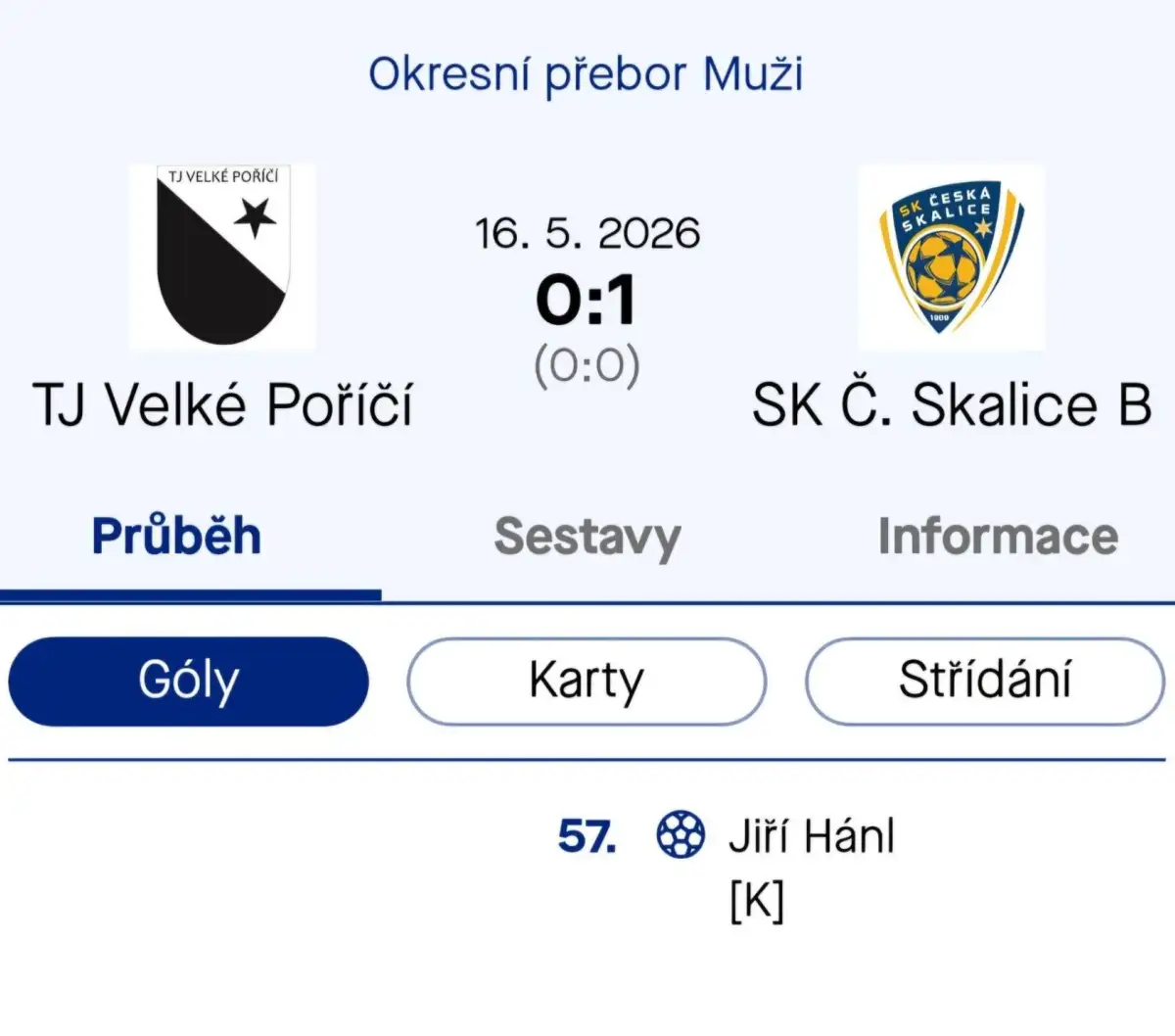 Z Velkého Poříčí veze béčko vydřené, ale zasloužené tři body!